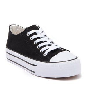 Canvas Low Rise Platform Sneaker
